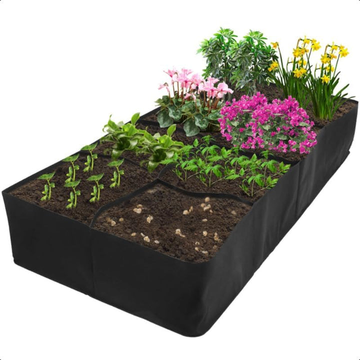 Garden Raised Planting, Garden Grow Bag, Vegetable Planter Pot (4/8 Grids)
