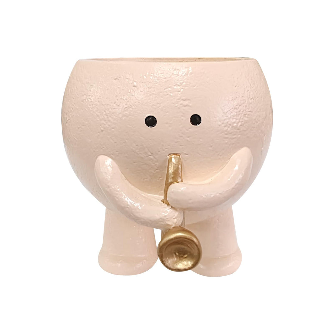 Creative Flower Pot Chair/Swing Smile Face Planter Resin Hanging Cute Head Planters Creative Rocking Succulent Pot Home Garden Flower Container Garden Decoration (Style H)