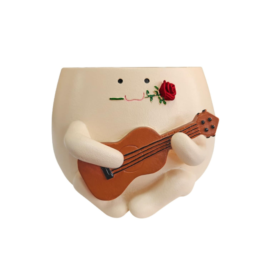 Creative Flower Pot Chair/Swing Smile Face Planter Resin Hanging Cute Head Planters Creative Rocking Succulent Pot Home Garden Flower Container Garden Decoration (Style H)