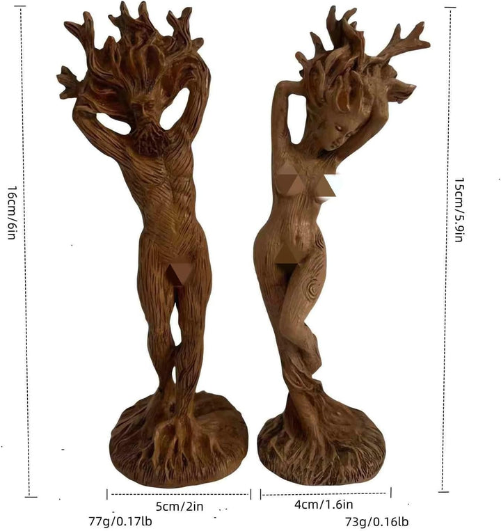 Tree Goddess Statue, Forest Goddess Sculpture Statue, Tree of Life Statue, Altar Crafts, Tree of Life Mystical Creature,Ornaments Sculpture for Home Room God Statue