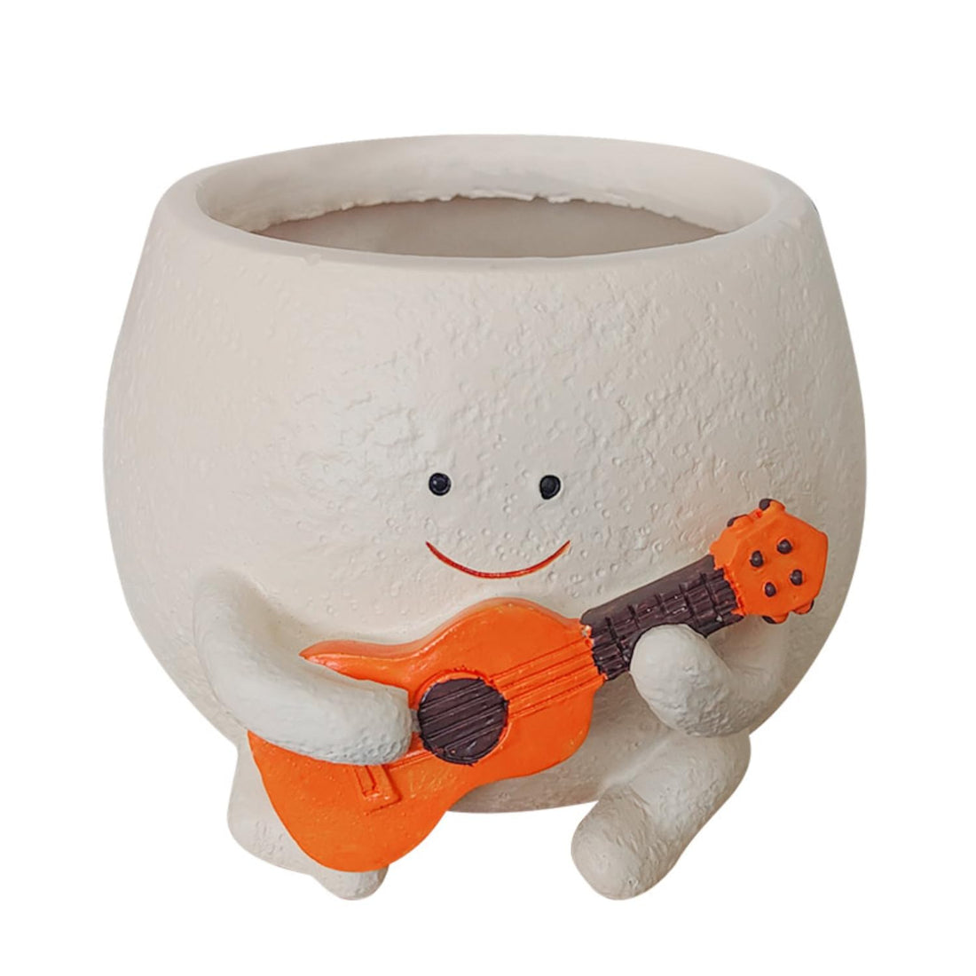 Creative Flower Pot Chair/Swing Smile Face Planter Resin Hanging Cute Head Planters Creative Rocking Succulent Pot Home Garden Flower Container Garden Decoration (Style H)